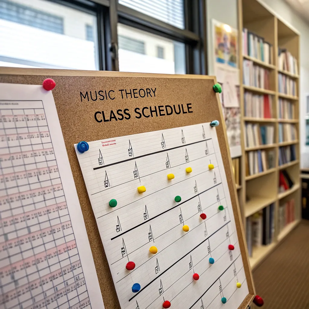 Music theory class schedule